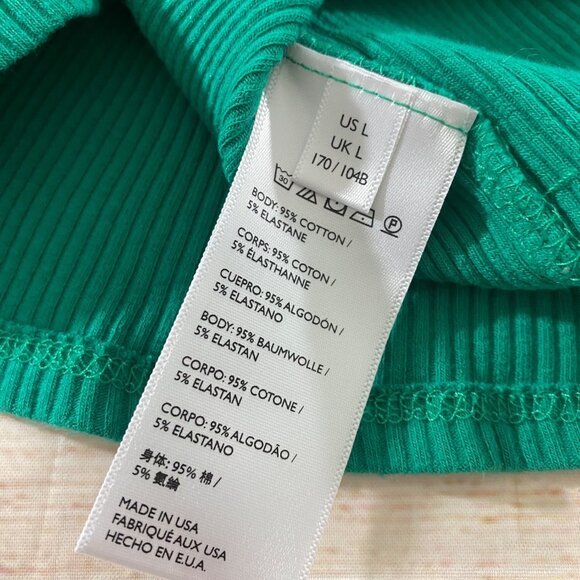 Free People Beach Women's green Long sleeve Ribbed Body Con Dress - Large - Picture 12 of 12